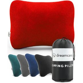 DREAMCARE Camping Pillow, Memory Foam Travel Pillow, Camping Accessories - Small Pillow Camping Essentials Camping Pillows for Sleeping, Backpacking Pillow, Travel Pillows for Sleeping (Medium,Grey) in Saudi Arabia