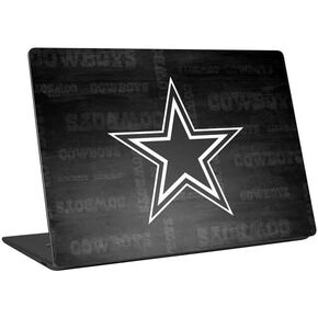 Skinit Laptop Decal Skin Compatible with Universal Laptop 17in (13.8 x 10in) - Officially Licensed NFL Dallas Cowboys Black & White Design