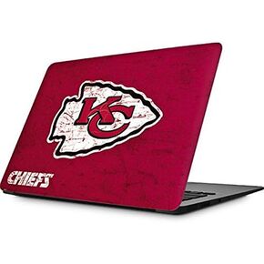 Skinit Decal Laptop Skin Compatible with MacBook Air 13.3 (2010-2017) - Officially Licensed NFL Kansas City Chiefs Distressed Design
