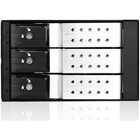 iStarUSA Group 2x5.25 to 3x3.5 SAS Cage (BPN-DE230SS-SILVER)