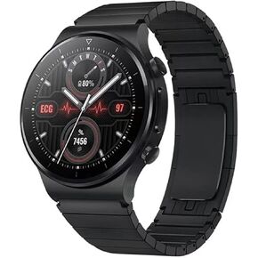شريط معدني ، متوافق مع Huawei Watch 5 Pro/GT 5 46mm/GT 4/GT 4 Pro 46mm/GT 3 Pro/GT 3 Watch 5 4 3 2 Pro 46mm Strap ، لمشاهدة Samsung Galaxy 3 45mm/Watch 46mm/Gear S3 Wristband