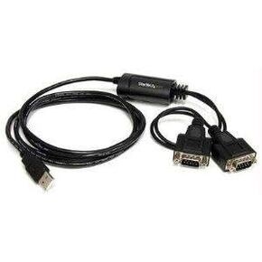 STARTECH 2 Port FTDI USB to Serial RS232 Adapter Cable with Retention