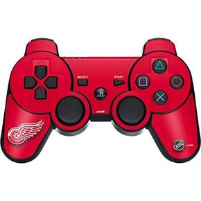 Skinit Decal Gaming Skin for PS3 Dual Shock Wireless Controller - Officially Licensed NHL Detroit Red Wings Solid Background Design