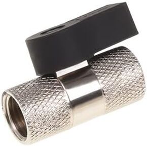Alphacool 17353 2-Way Ball Valve G1/4 - Chrome Water Cooling Fittings