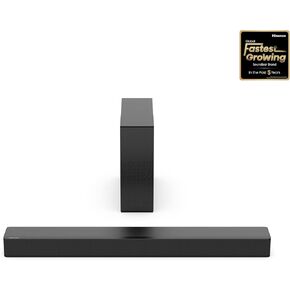 Hisense HS2100 2.1 Ch 240W Sound Bar with Wireless Subwoofer - DTS Virtual X, Ezplay, 6 EQ Modes, HDMI ARC, Bluetooth 5.3 (Renewed)