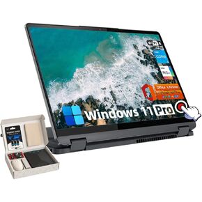 Lenovo Ideapad Flex 5i 2-in-1 Laptop, 14" FHD Touchscreen Laptop, MS Office Lifetime Lisence, Intel 10-Core i5-1235U, Windows 11 Pro, Backlit KB, Fingerprint, Copilot AI (8GB RAM | 512GB SSD)