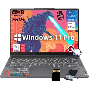 Lenovo Flex 5i 2-in-1 Business Laptop - w/Office Lifetime & Accessories, 14" FHD+ Touchscreen, Intel 10-Core i5-1235U, Backlit KB, Fingerprint, Copilot AI, Win 11 Pro, 8GB RAM+512GB SSD+512GB SD Card