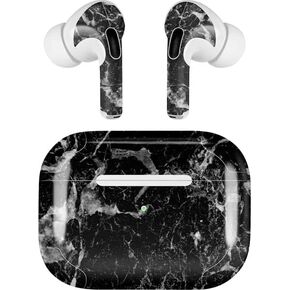 Skinit Skinit Audio Audio Skin متوافق مع Apple Airpods Pro (2rd Gen ، 2022) - Skinit التصميم الأسود المصمم في الأصل