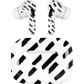Skinit Decal Audio Skin Compatible with Apple AirPods Pro (2rd Gen, 2022) - Skinit Originally Designed Black Dash Design