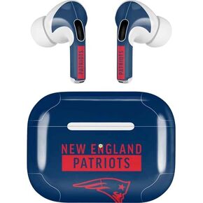 Skinit Decal Audio Skin Compatible with AirPods Pro 2nd Gen - Officially Licensed NFL New England Patriots Blue Performance Series Design