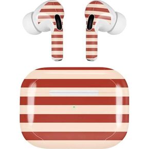 Skinit Decal Audio Skin Compatible with Apple AirPods Pro (2rd Gen, 2022) - Skinit Originally Designed Neutral Stripes Design