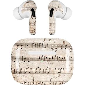 Skinit Decal Audio Skin Compatible with AirPods Pro 2nd Gen - Purple Glitter Musical Heart Design