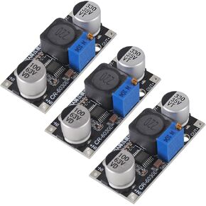 3PCS DC-DC Step Down Power Supply Module 60V 3A to 3.3V 5V 12V 24V Buck Converter Adjustable Voltage Regulator Module LM2596 LM2596S Upgraded