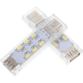 Angoily 2pcs USB Laptop Reading Lamp Portable Led Night Light for Home Office and Camping Brightness Eye-Caring Design for Students and Night Reading