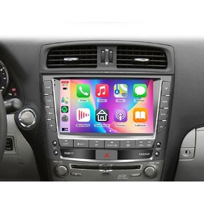 4G+64G Car Radio for Lexus IS250 IS300 IS350 2006-2012, Rimoody Car Stereo Android Wireless Carplay Andorid auto Mirror Link 9'' Touchscreen GPS WiFi Bluetooth FM/RDS EQ-32 SWC Backup Camera
