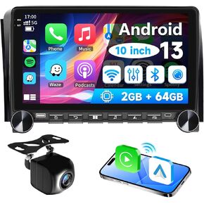2G+64G CAR Stereo Android 13 for 2007 2008 2008 2000 2011 2012 2013 Toyota Tundra Sequoia 2008-2019 Touch Screen Car Carplay GPS Mivigation WiFi Mirror Link SWC Fit JBL System Camera