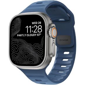 Nomad Sport Band - 45mm | Naval Blue Apple watch ultra 2 band, Designed to give your Apple Watch a modern and athletic look for intense workouts and everyday wear, Compatible with New Series 10, Ultra & Ultra 2, Series 1-9, and SE