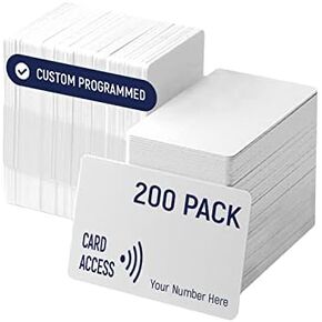 بطاقات CardAccess Prox المخصصة المبرمجة - متوافقة مع 26 بتات H10301 Hid 1386 Isoprox II (25)