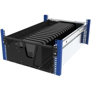 RackSolutions 5U HyperShelf for 16 Apple Mac Mini - Rack Mount Shelf for Data Centers and Enterprise Deployments, Compatible with 2010-2023 Mac Minis, Black, 115-6875