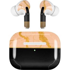 Skinit Decal Audio Skin Compatible with AirPods Pro 2nd Gen - Pink Marbling Design