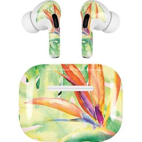 Skinit Skinit Audio Audio Skin متوافق مع Apple Airpods Pro (2rd Gen ، 2022) - Skinit في الأصل تصميم المناطق المدارية الأزهار
