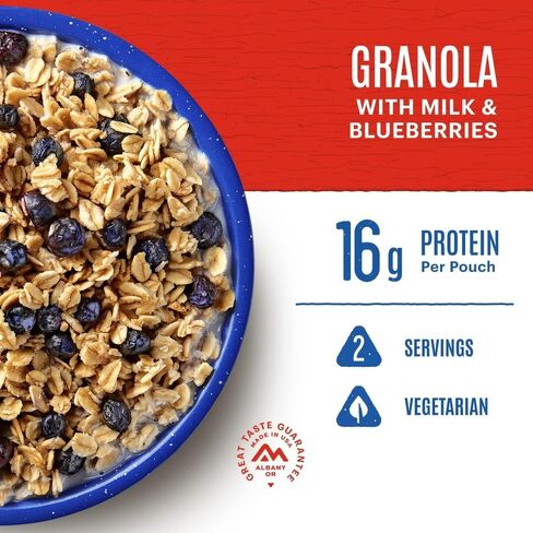 Mountain House Granola with Milk & Blueberries XL | Freeze Dried Survival & Emergency Food | #10 Can in Saudi Arabia
