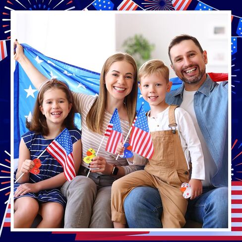 Sratte 36 Pcs 4th of July Rubber Ducks, Mini Independence Day Rubber Ducks Bulk Patriotic Bath Duckies Toys for Shower Bath Party Gifts Class Rewards Prizes Goodie Bags Stuffers in Saudi Arabia