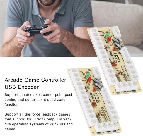 وحدة تحكم اللعبة ، USB Encoder Zero تأخير USB إلى أزرار عصا التحكم للكمبيوتر الشخصي لـ MAME لـ Retro (QM070913 (شخصان)) in Kuwait