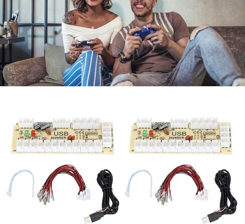 وحدة تحكم اللعبة ، USB Encoder Zero تأخير USB إلى أزرار عصا التحكم للكمبيوتر الشخصي لـ MAME لـ Retro (QM070913 (شخصان)) in Kuwait