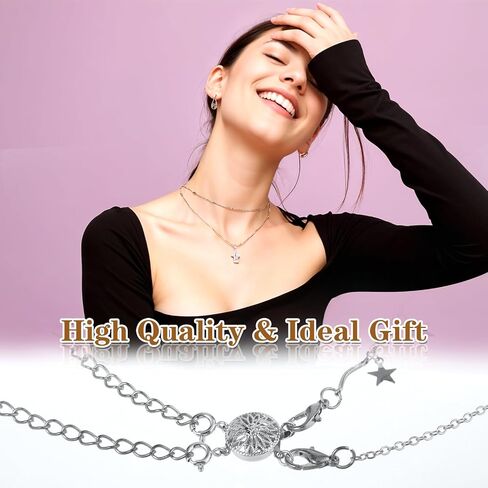 2 قطعة من مشابك طبقات القلادة، مشبك مكدس للقلادة الذهبية، فاصل للقلائد والسلاسل القابلة للتكديس، يحافظ على القلائد من التشابك in Kuwait