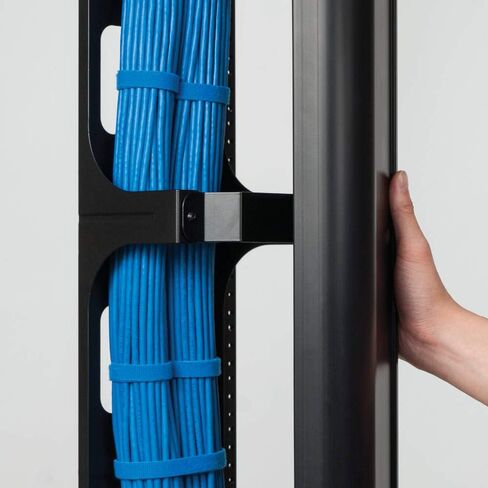 ICC Vertical Metal Channel for 7' Rack, Side or Center Mount, 6" W x 6" D, Two 7 ft. Sets (Four 40" Pcs.) in Saudi Arabia