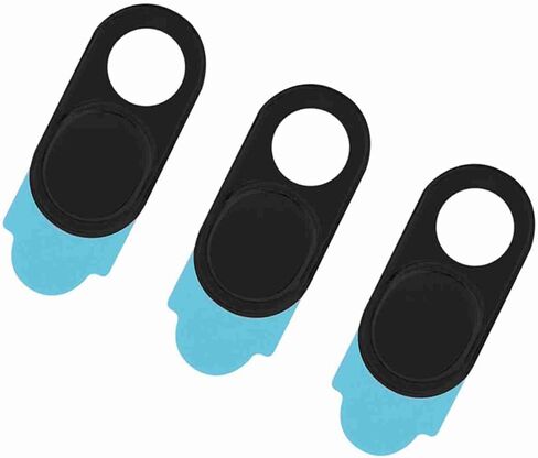 Metal Webcam Cover Came Camera Adhesive for Individuals 3PCs Business to (Black) in Saudi Arabia