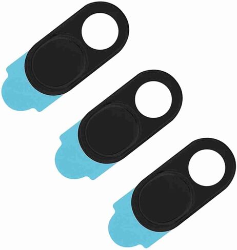 Metal Webcam Cover Came Camera Adhesive for Individuals 3PCs Business to (Black) in Saudi Arabia