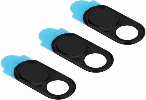 Metal Webcam Cover Came Camera Adhesive for Individuals 3PCs Business to (Black) in Saudi Arabia