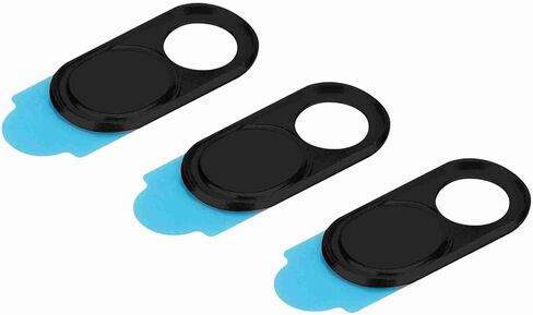 Metal Webcam Cover Came Camera Adhesive for Individuals 3PCs Business to (Black) in Saudi Arabia