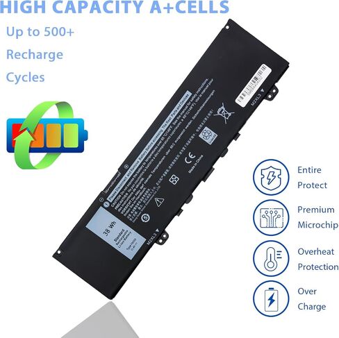 69KF2 Laptop Battery 86Wh 11.4V Replacement for Dell G7 15 7500 G15 5520 5521 5510 5511 5515 Inspiron 7510 7610 7620 P87F P91F P45E XPS 15 9500 9510 9520 Precision 5550 5570 5560 in Saudi Arabia