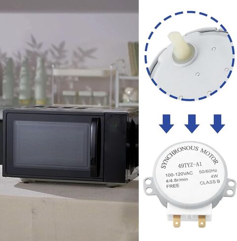 The Lord of the Tools 1pc 120V AC Microwave Turntable Synchronous Motor Spindle Turntable Motor 11002014000014 TYJ50-8A19 Compatible with Solo Microwave Oven 4/4.8 RPM in Saudi Arabia