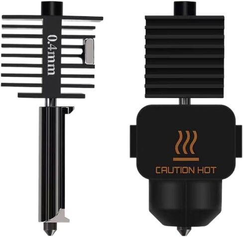 Hotend for Lab P1P P1S Print Head 24V 48W Ceramic Heater Cartridge NTC 100K Thermistor Removable 0.4MM Hardened Steel Nozzle High Temperature Sensor Heating Tube Kit Wrench Replacement in Saudi Arabia