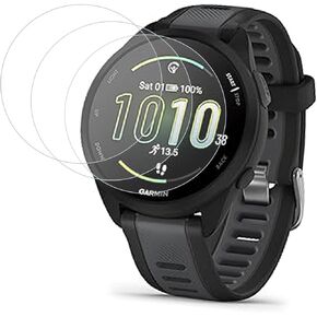 3 Pack For Garmin Forerunner 165/165 Music Screen Protector watch film Tempered Glass, [99.99% HD Clear] [9H Hardness] [film Friendly] for Forerunner 165/165 Music Glass Tempered film