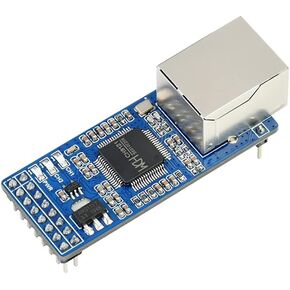 2-CH UART to Ethernet Converter Module, Bi-Direction Serial Port Transparent Transmission Between UART TTL and RJ45,802.3-Compliant