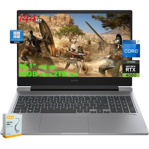 HP Omen 16 Gaming Laptop | 16.1" FHD 144Hz | Intel 16-core i7-14650HX (>i9-13900HX) | 64GB DDR5 4TB SSD | GeForce RTX 4060 Backlit Thunderbolt FHD Privacy Camera Fast Charge Win11Pro w/DLCA Accessory
