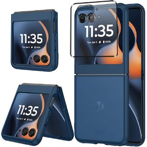 Clear Case for Motorola Razr 2025,Razr 2025 Phone Case with Screen Protector,Slim Thin Shockproof Protective Case Cover for Moto Razr 2025,Transparent