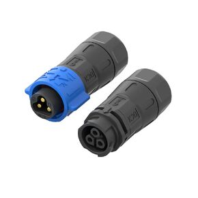 موصل Aohua 3-pack K25 IP68 موصل مقاوم للماء 2-دبوس-توصيل بسرعة 300V/35A من الذكور/الإناث المقبس الكهربائي للكابلات 6.5-15.0 مم ، درجة الصناعية/الطيران (AH-K25-3502MMZ/FFZ01222)