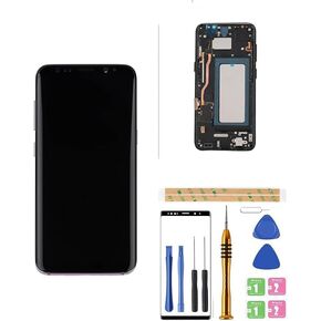INCLL LCD Digitizer Screen Touch Assembly Replacement LCD Display for Samsung Galaxy S8 G950 G950A G950F G950P G950R4 T U V W 5.8inch by BITANR