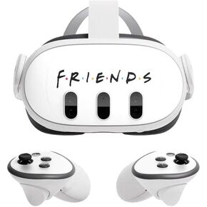 Skinit Decal Gaming Skin Compatible with Meta Quest 3 - Officially Licensed Warner Bros Friends Design