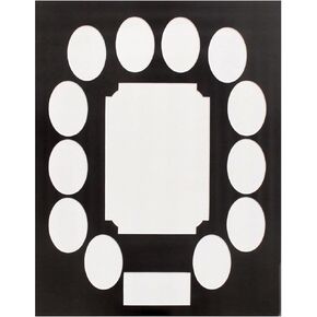 BARNWOODUSA 12 Years of School or Sports Pictures Bevel Cut Mat (11x14, Weathered Wood)