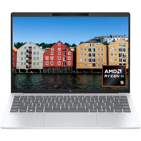 HP OmniBook 7 Aero 13.3 inch Next Gen AI PC, 2K Display, AMD Ryzen AI 5 340, 16 GB RAM, 512 GB SSD, AMD Radeon 840M Graphics, Windows 11 Home, Copilot+ PC with 50 TOPS NPU, Glacier Silver, 13-bg1000nr