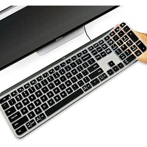 Premium Ultra Thin Silicone Keyboard Protector,Compatible with Logitech Craft、Logitech MX Ergonomic Wireless Keyboard,US Layout,Waterproof Dustproof (Translucent Black)