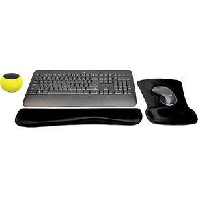Logitech MK540 Advanced Wireless Keyboard & Mouse Combo Travel Home Office Active Lifestyle Modern Bundle with Mini Glow in The Dark Portable Bluetooth Speaker, Gel Wrist Pad & Gel Mouse Pad in Saudi Arabia