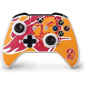 Skinit Decal Gaming Skin Compatible with Xbox One S Controller - Officially Licensed NFL Tampa Bay Buccaneers Retro Logo Design